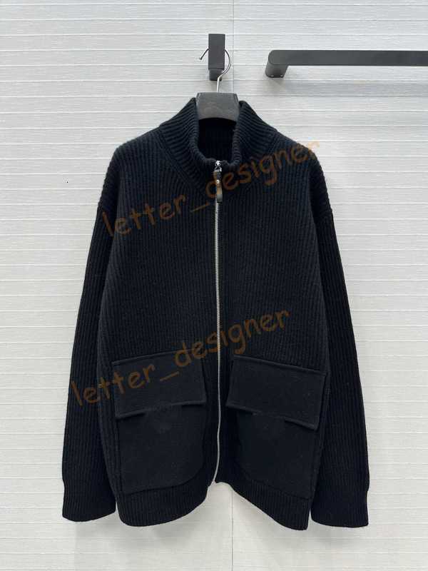 Designer Women's Jackets Milan Runway Sweaters Coats For women 2025 New Autumn Winter Stand Collar Long Sleeve jackets Fashion Brand Tops