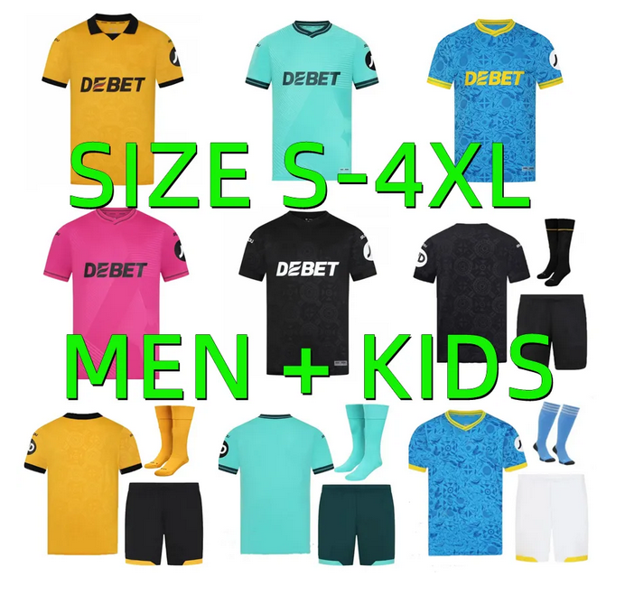 2025 2026 WoLvErHaMpToNes WoLvEs Andre soccer jerseyS 25 26 GOMES Podence Strand Larsen GUEDES CUNHA HEE CHAN Football shirt uniform Player version men adult kids