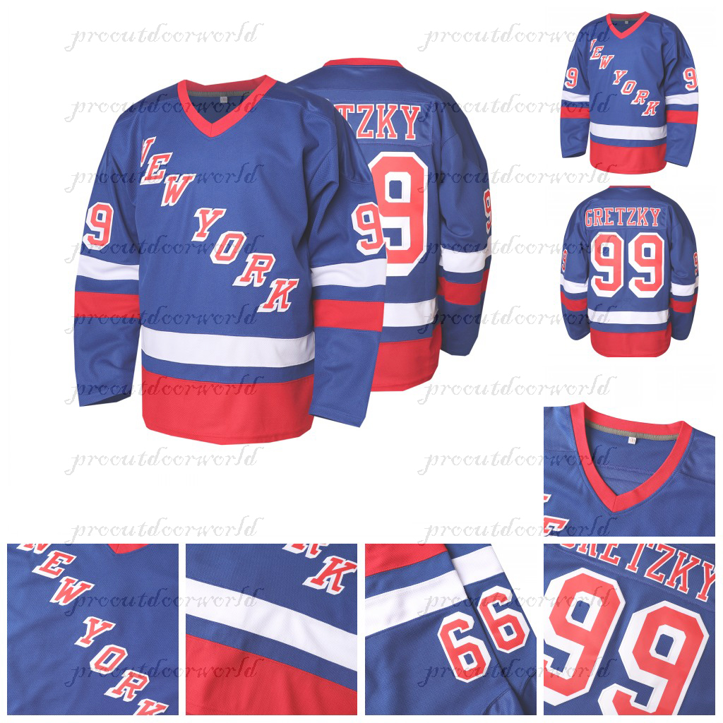 2025 Blue/White Hockey Jeresys Custom Nom and Num Stitched Breakaway Rempe Kreider Shesterkin Gretzky Panarin Fox