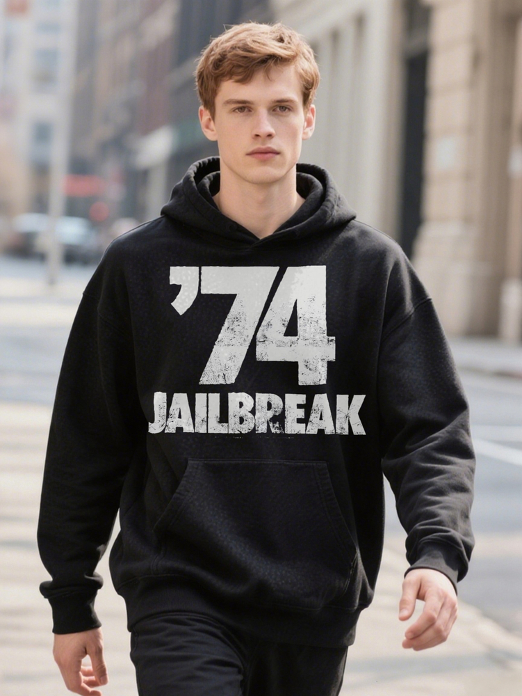 Jailbreak Hoodie Print Men's Crew Fashionable Sports Comfortable Versatile for And