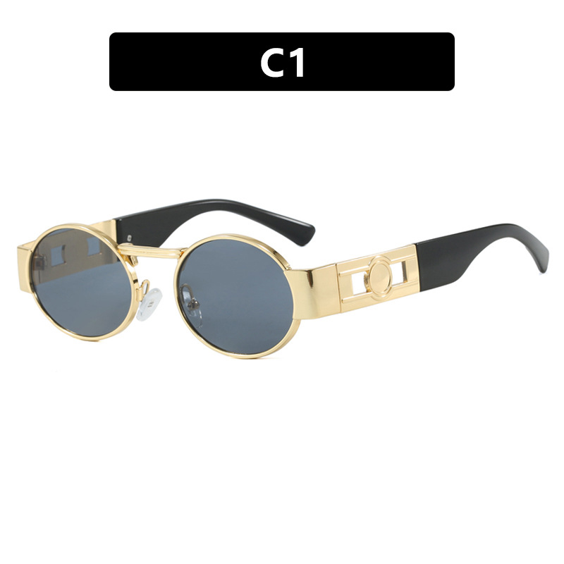 2025 New Arrival Women Retro Oval Small Frame Sunglasses Trendy European American UV Protective Sunnies with Unique Style