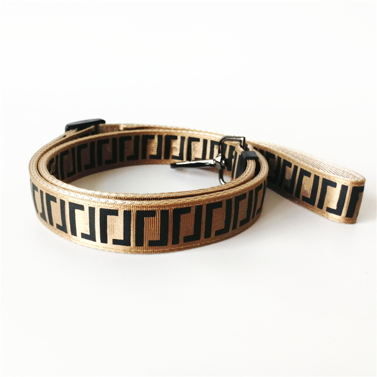 Luxury Pet Collar & Harness Set Adjustable Cat Dog Collar with Leash & Harness, Durable Nylon, Stylish Pattern