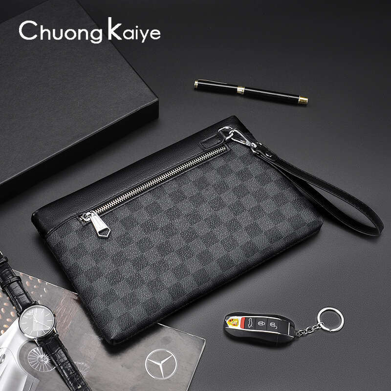 Hot Selling New Clutch Men Genuine Leather Handbag Fashion Handheld Business Casual Envelope Bag Designer Bags