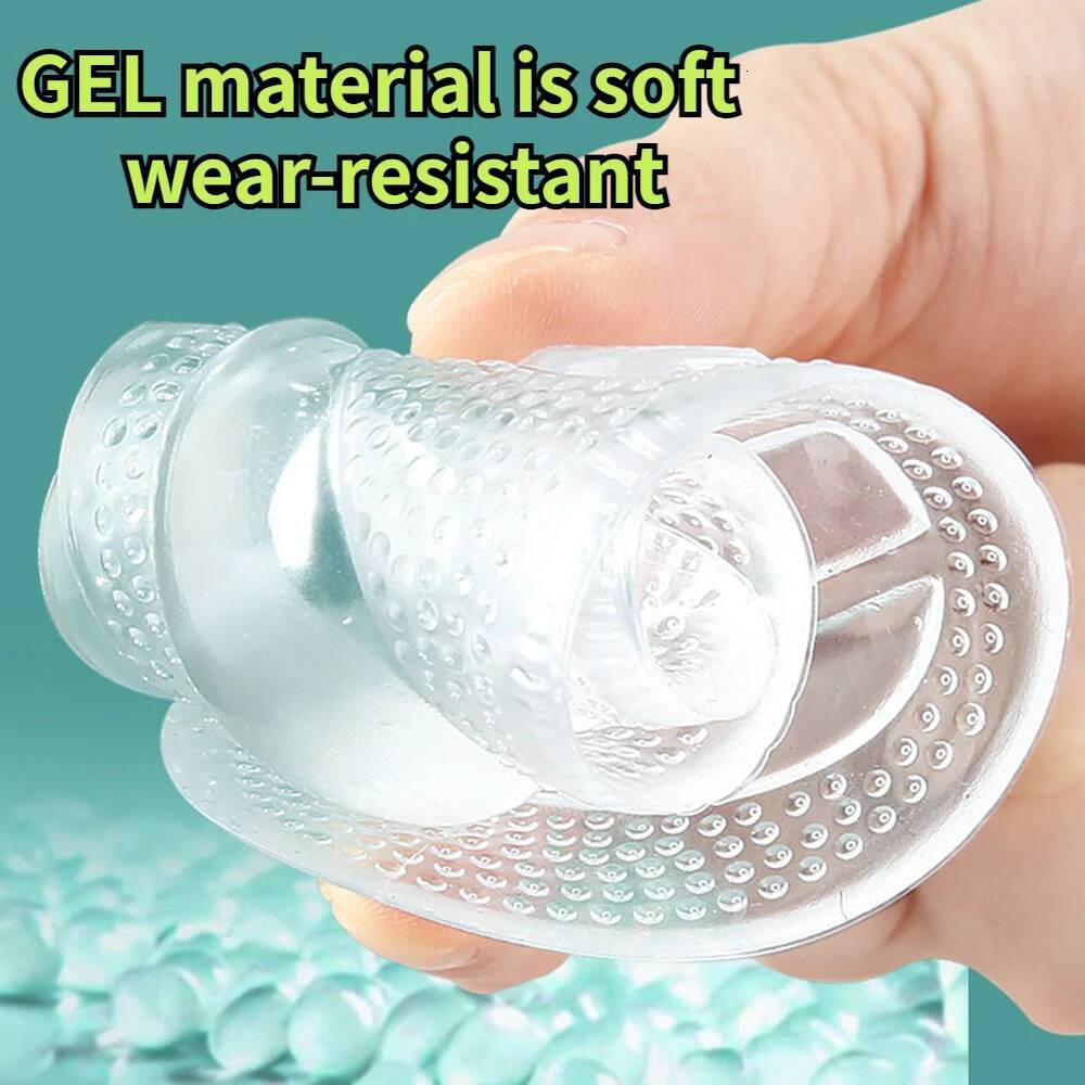 Women Seven Point Heel Protectors Silicone Cushion Foot Care Products Non Slip Shoe Pad High Heels Adjustable Size Insole ddmythur