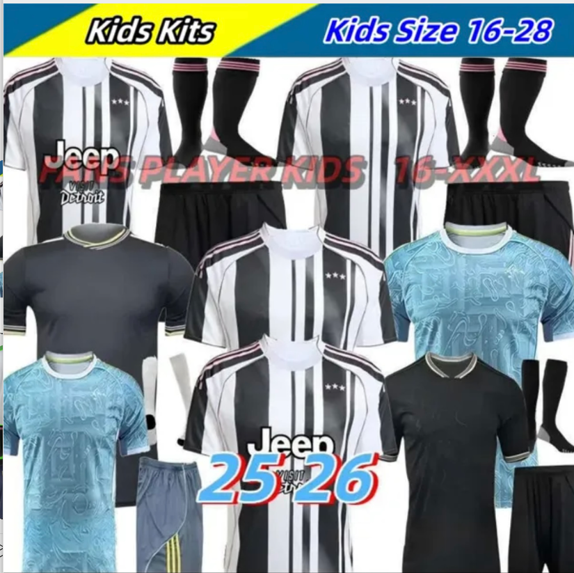 xxxl 4xl 2025 2026 YILDIZ soccer jerseys DI MARIAKEAN VLAHOVIC MILIK DANILO LOCATELLI POGBA BREMER RABIOT away football shirt fans Kids Kits men uniforms S-4XL