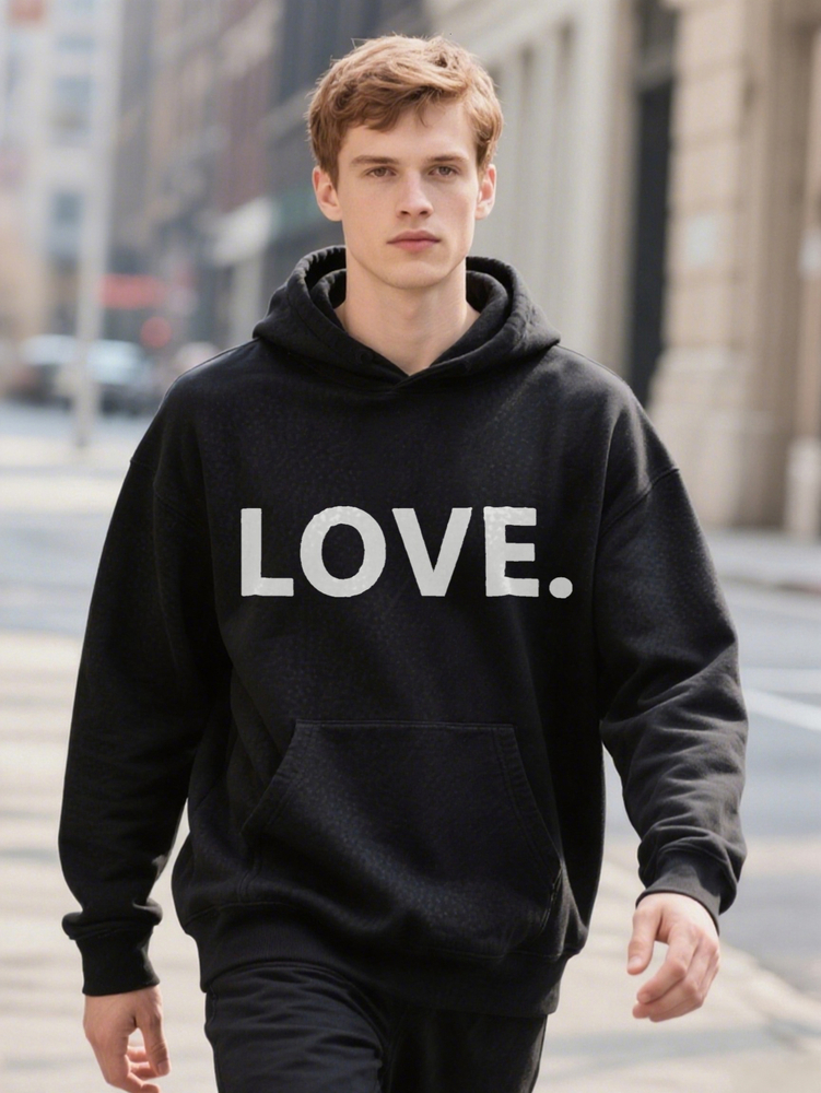 Funny Fashion Pattern Hoodie Retro Black Humor Men's Gift