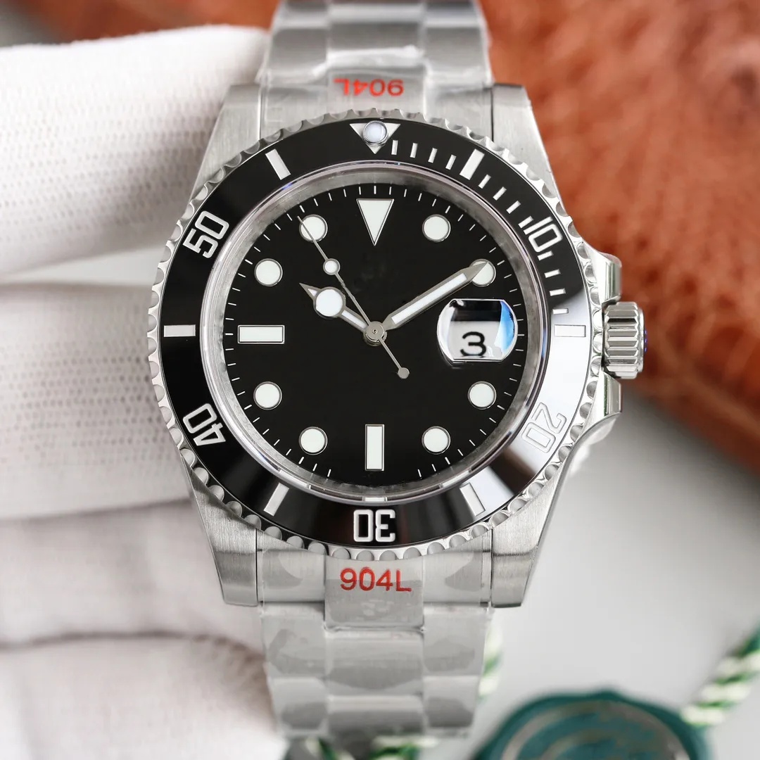 GMT-Automatic Submarines Designer 40mm Hulk RolxxxHigh Quality 904L Oysters Strap Automatic Mechanical Movement Mens Waterproof IcedOutWatch Jasona1e