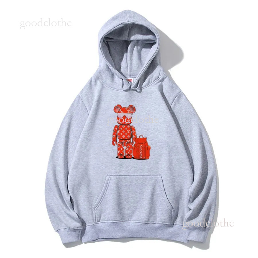 2025Ss Supereme Mens Hoodie Hoodie American Street Brand Letter Embroidery Hoodie Men's Pure Cotton Plus Size Sweat Absorbing Y2k Hip-Hop 377