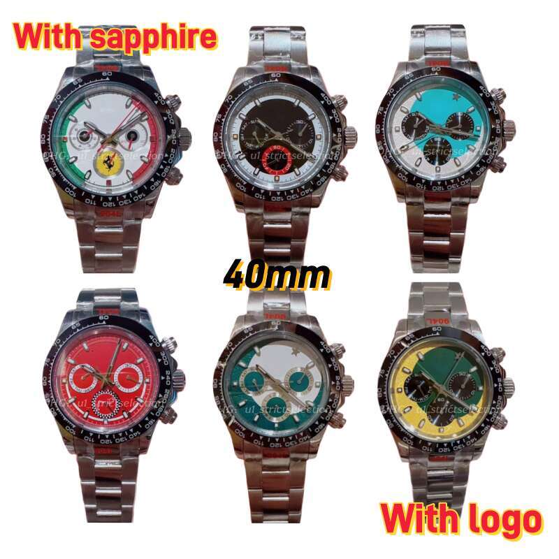 Luxury Men Watch 2813 Automatic Movement Watches Full Stainless Steel Sports Chronograph Mens Watches luminous montre de luxe Wristwatches DiW