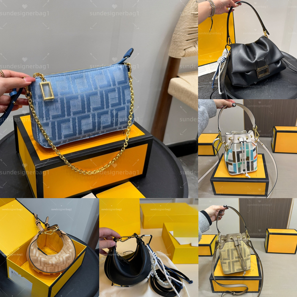 10A Luxury Designer Fashion Shoulder Bag Lady Tote Leather Denim Mini Underarm Bags Double Clutch Woman Cross Body Bag Vintage Purse Handbag