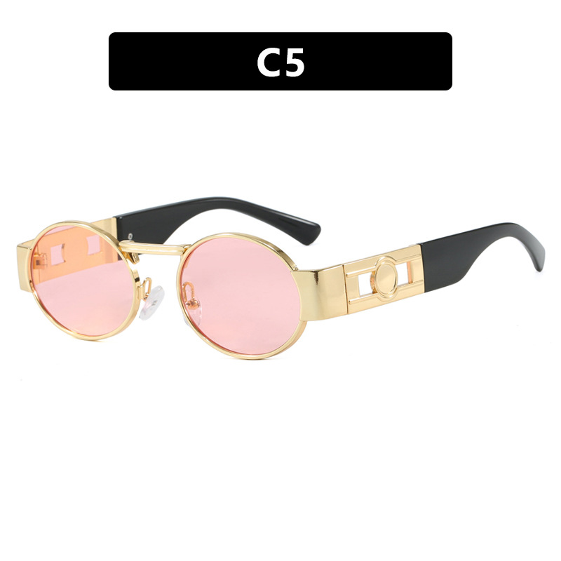 2025 New Arrival Women Retro Oval Small Frame Sunglasses Trendy European American UV Protective Sunnies with Unique Style