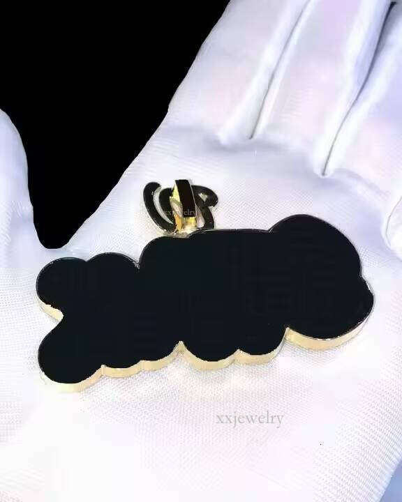 Fashion Jewelry Series Men and Women Letter Moissanite Pendant Gold Plated Pure Sier