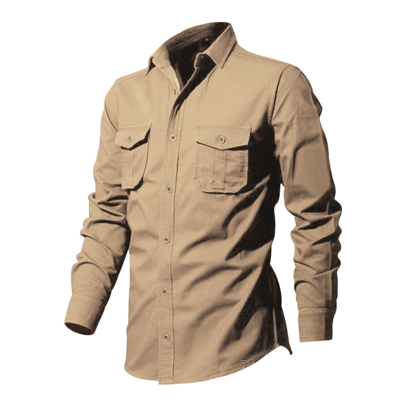 Fall New Fashion Designer Shirt Man Dress Shirt Long Sleeve Slim Fit Button Down 100% Cotton Casual Mens Clothing
