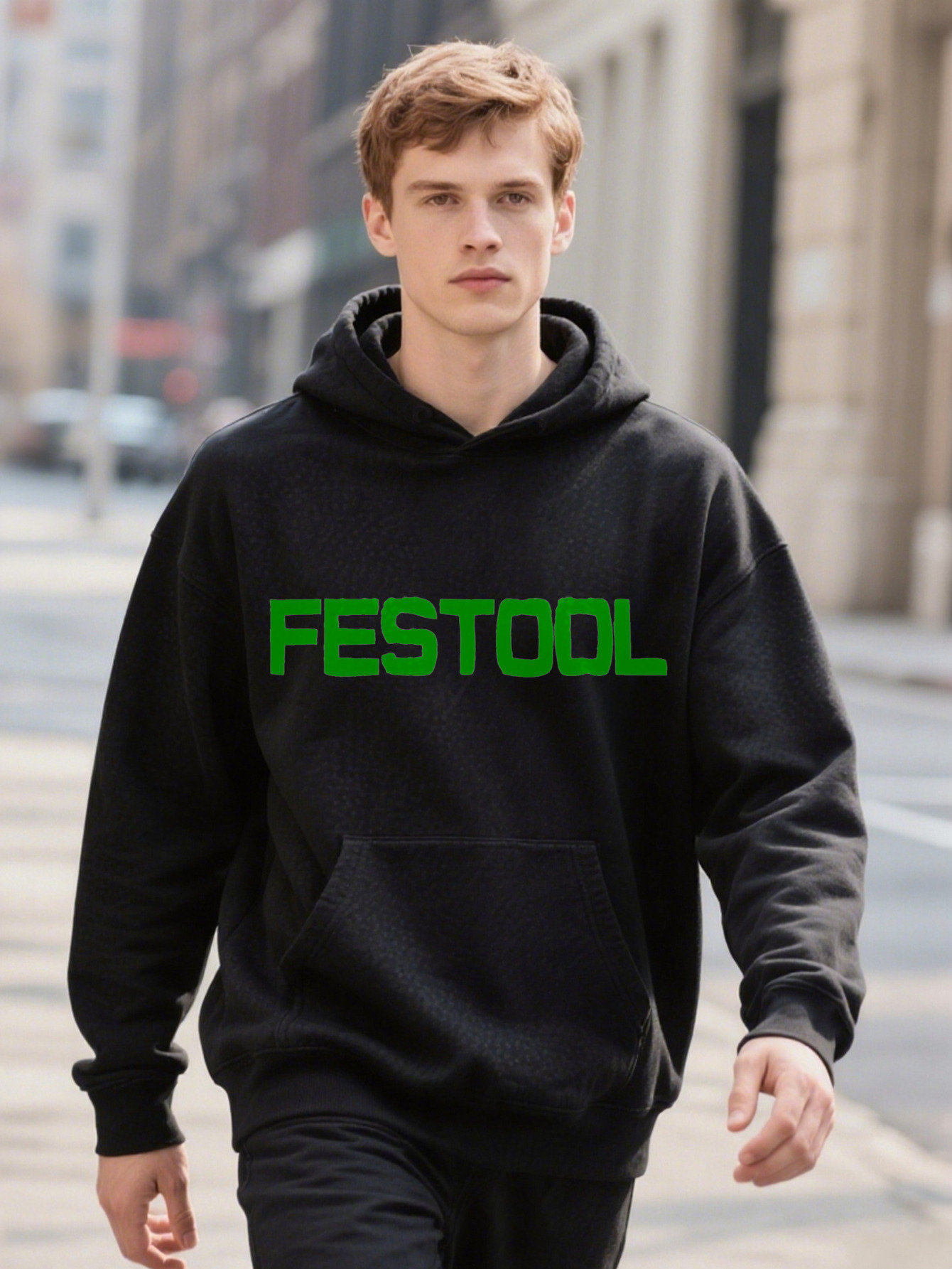 Men S Festool Casual Crew Knit Hoodie Fabric Slight Stretch Regular Fit By