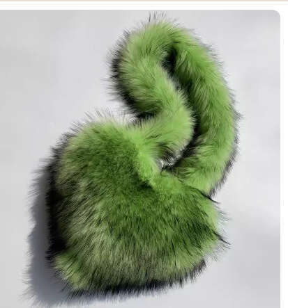 Hot Girl Street Style New Heart Imitation Raccoon Fur Plush Large Capacity Crossbody Shoulder Bag