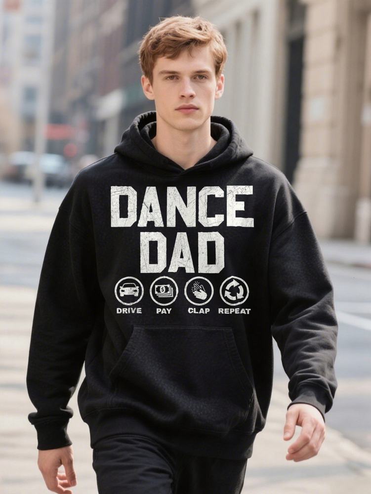 Funny Dance Dad Proud Dancer Dancing Father Hoodie Men PLUS SIZE L XL