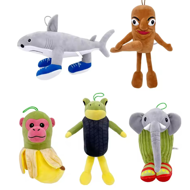 Tungtungtung Sahur Italian Brain Rot Animals Telalaero Telala SHARK Anime Plush Plushie Peluches Stuffed Dolls Toy Gifts