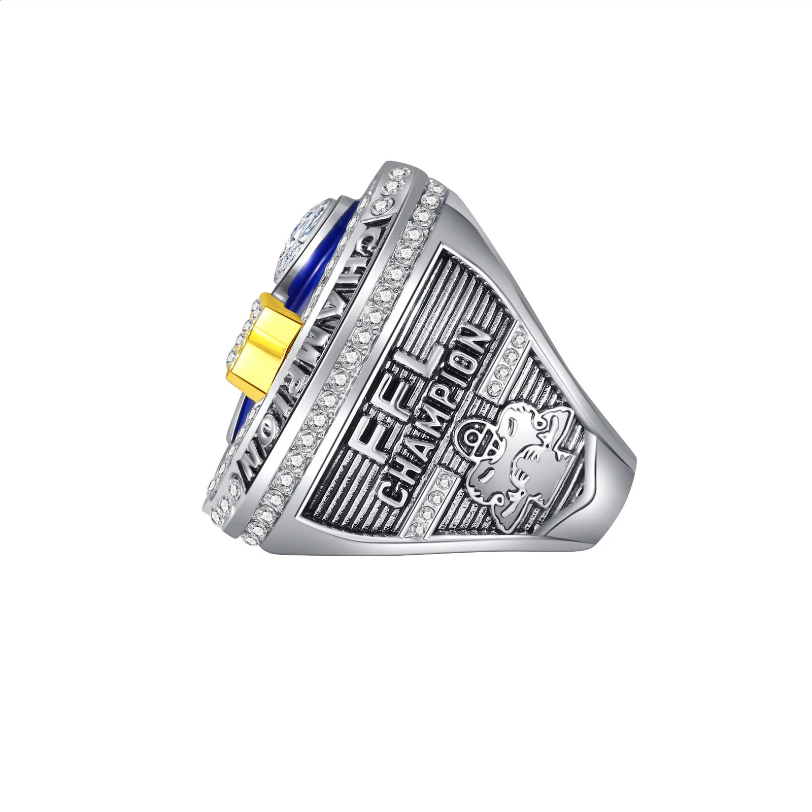 2025 Commemorative Ring Stainless Steel ring for boyfriend gift Champion accessories for Fantasy football fans gift 250812
