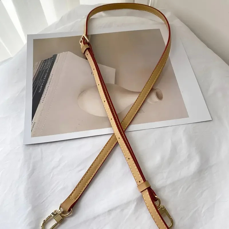 1pc Adjustable Solid Color Classic Imitation Cow Bag Replacement Shoulder Strap Light Brown for Handbag or PurseBag Accessory 250815