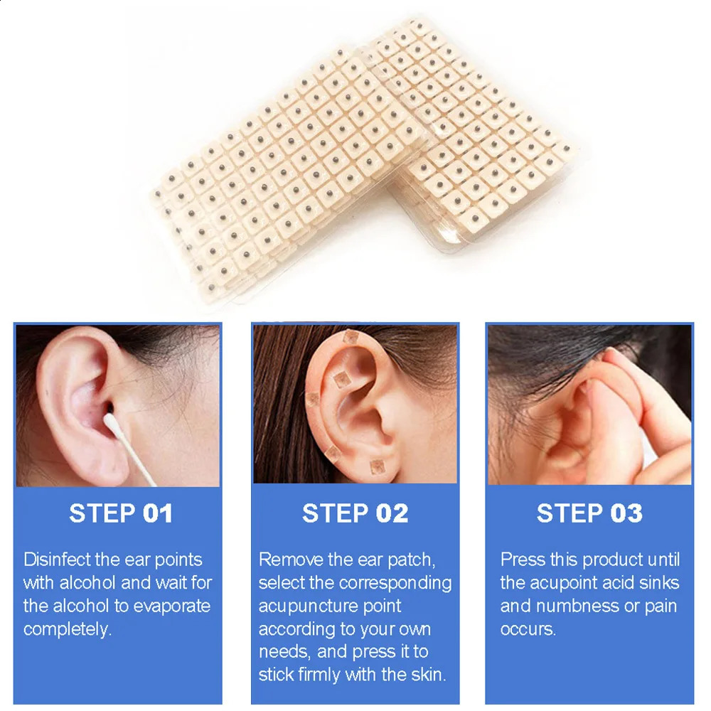 3000/6000pcs Ear Massage Relaxation Ears Stickers Acupuncture Needle Ear Vaccaria Seeds Auricular Points Paster Press Seeds 250814