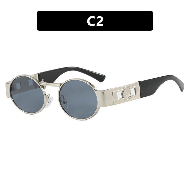 2025 New Arrival Women Retro Oval Small Frame Sunglasses Trendy European American UV Protective Sunnies with Unique Style