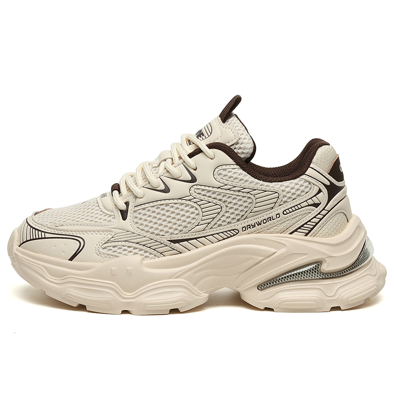 New dad shoes 2025 spring tire bottom thick sole height increase casual old sports height increase original
