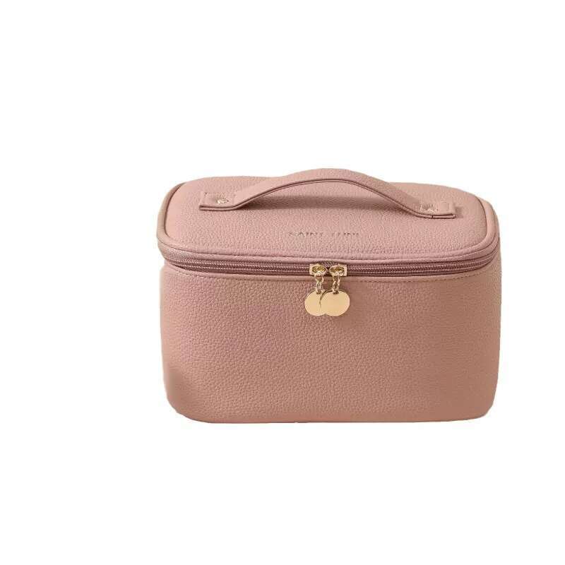 Fashionable Light Luxury Handheld Large Capacity High-end Partition Storage Toiletry Travel Portable Makeup Bag for Women