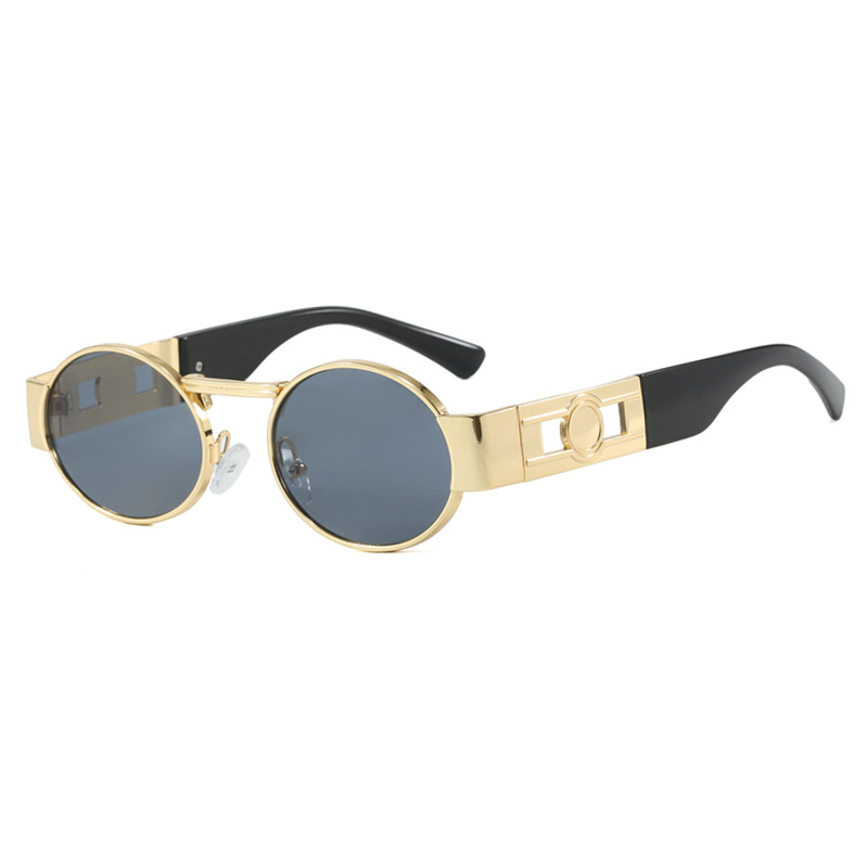 2025 New Arrival Women Retro Oval Small Frame Sunglasses Trendy European American UV Protective Sunnies with Unique Style