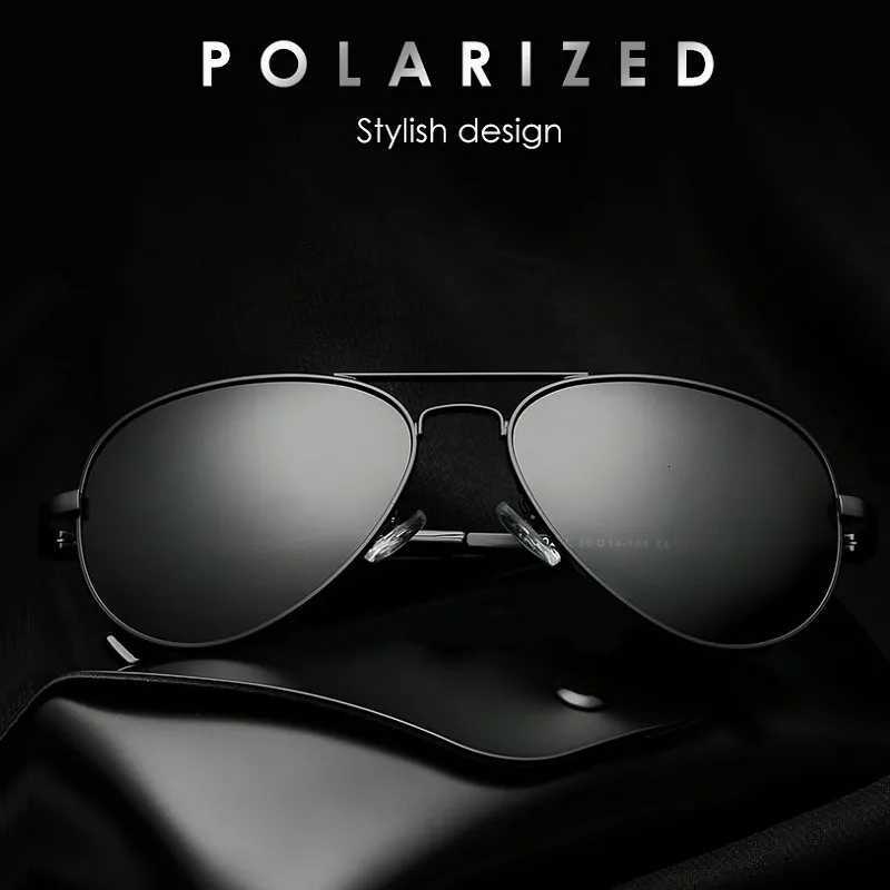 2025 Aviation Metail Frame Polarized Sunglasses Men Brand Designer Sun Glasses Women Pilot Male Eyewear Driving UV400 H250826