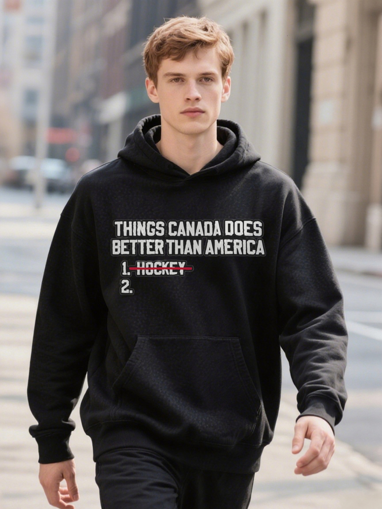 S Casual Crew Things Do Better Than America Funny Print Black Hoodie Perfect Gift For Men