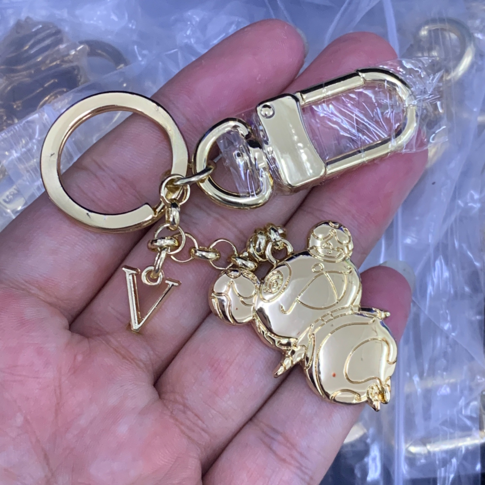 Keychains de créateurs de Paris Brand Keyring Fashion Metal Leather Key Chain Charm Sac de mode Sacs Pendants Sacs à main Keys Accessoires Meille