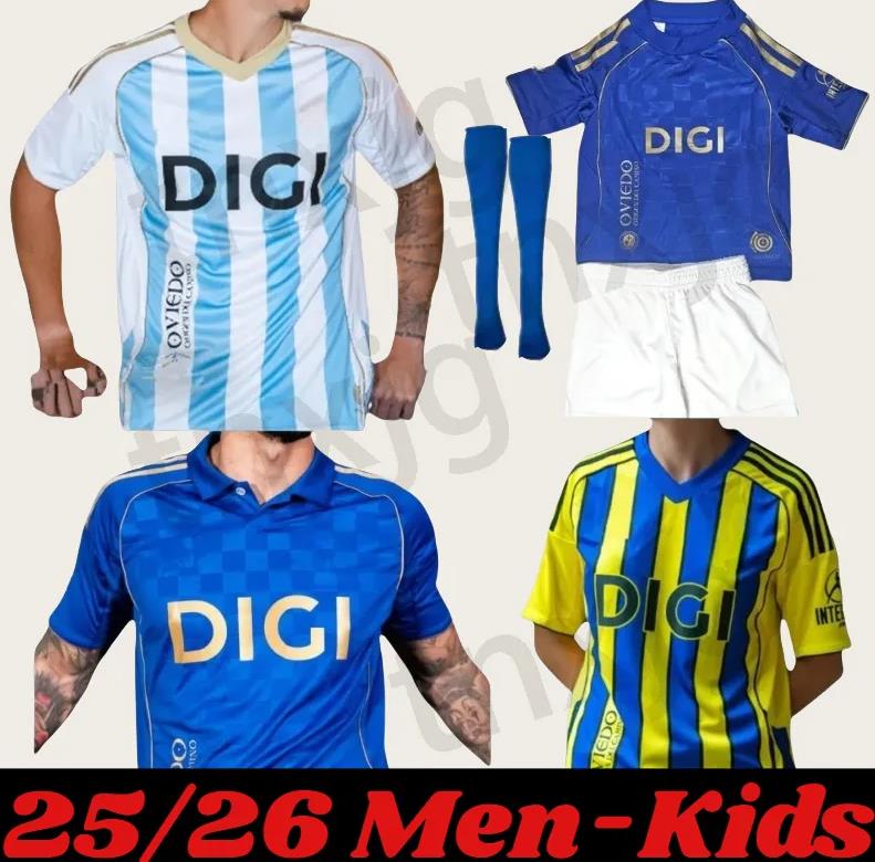 25 26 Real Oviedo Soccer Jerseys 2025 2026 ALEMAO ILYAS NACHO V.M. S. CAZORLA Camisetas de futbol HASSAN COLOMBATTO PARASCHIV