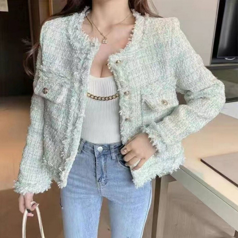 Spring And Autumn New Elegant Luxury Designer Free Shipping Luxury Chanel Style Women's Short Jacket 2025 New European And American Tassel Short 