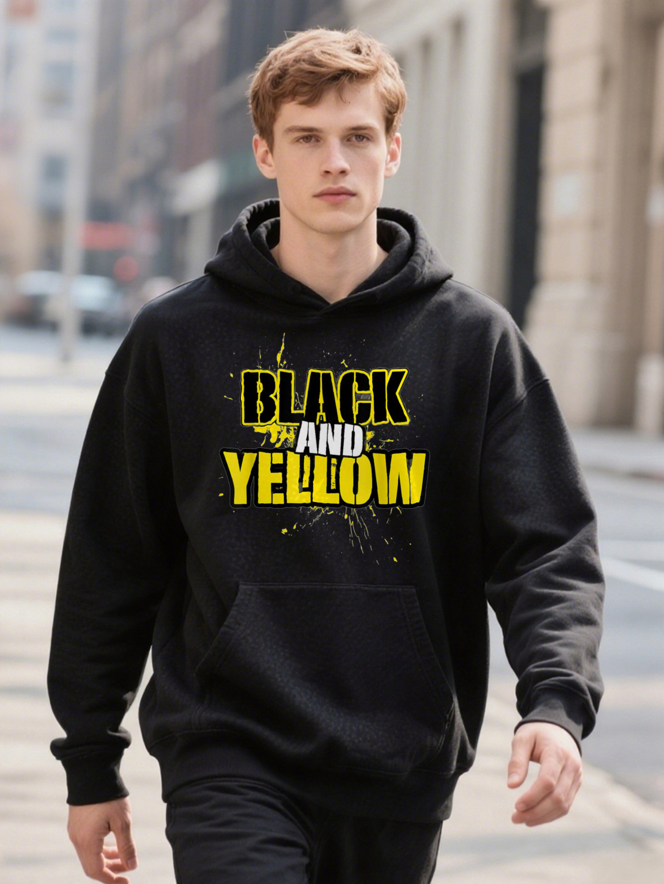 Pittsburgh Black And Yellow Pennsylvania Hoodie PLUS SIZE L XL