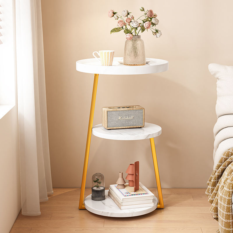 M8162 Coffee table with movable multi-layer creative side table modern simple storage rack