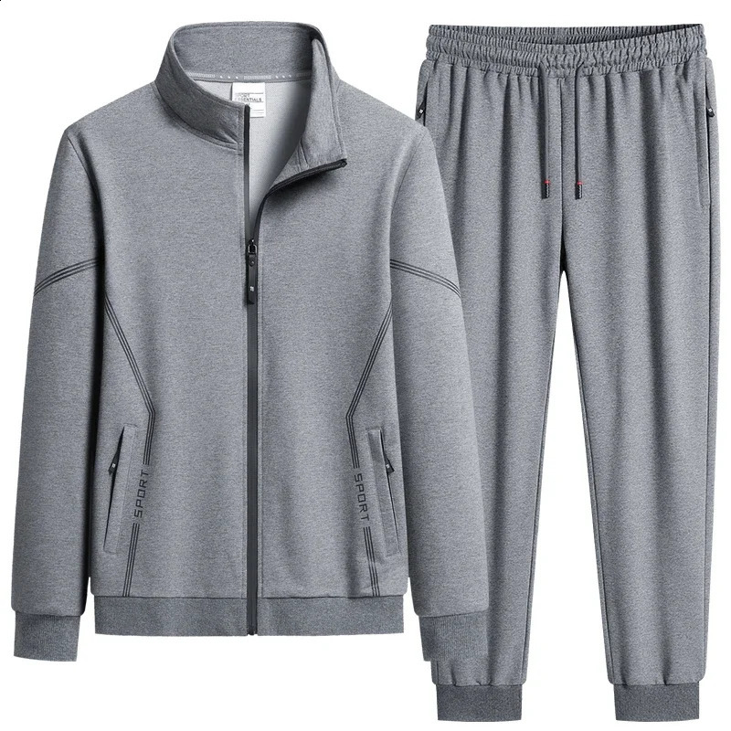 Mens Tracksuit Suit Arrive Casual Solid Solor Sweatpant Set Unisex Jogging MEN Plus Size 6XL 7XL 8XL 250814