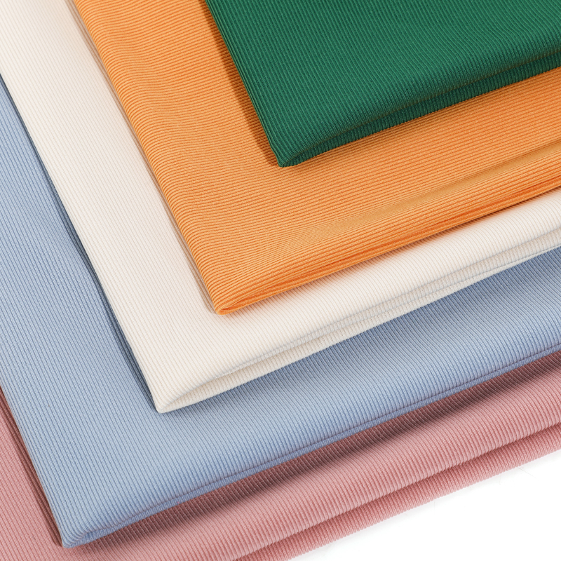 Cool Cotton Series 2*1 Ribbed Fabric Diverse Colors Unlock Creative Outfits