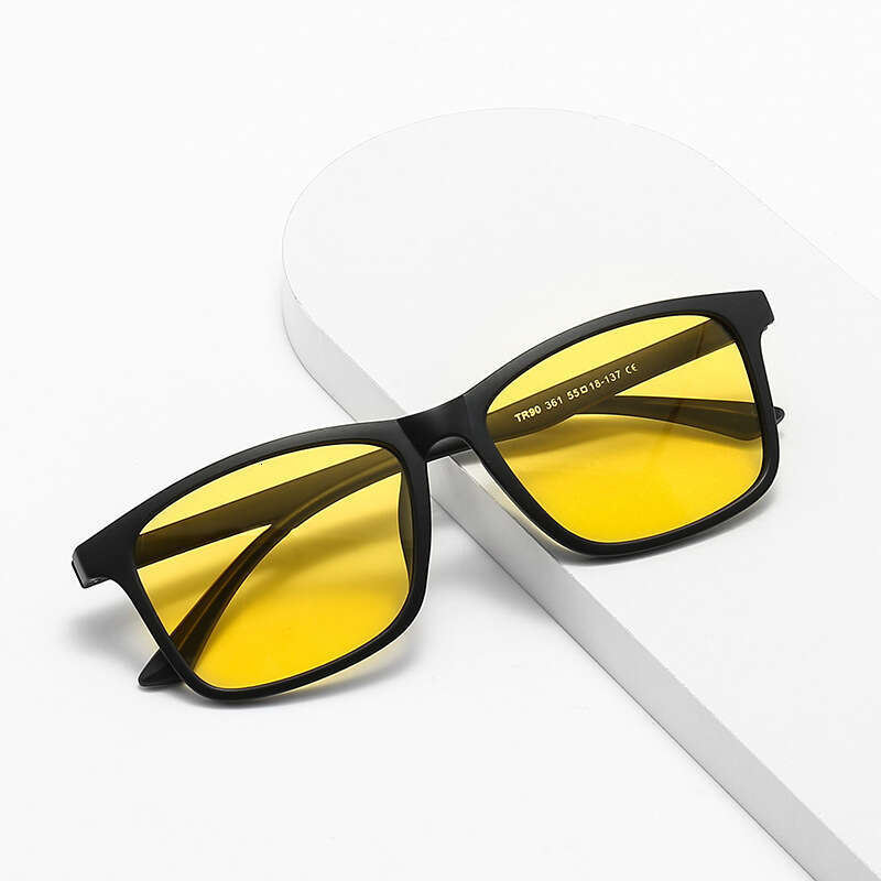 New Men's Business Polarized Square Frame Fashion Sunglasses Outdoor Fishing Driving Night Vision Glasses