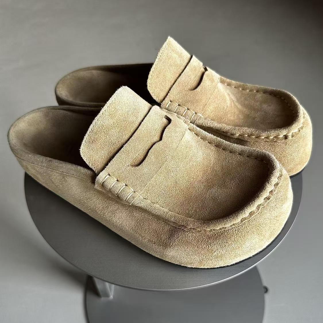 Designer Naples Slippers Wrapped Clogs loafers Sandals Clog Cork Flat High Quality Fashion Winter Summer Shoes Leather Slide Women Men