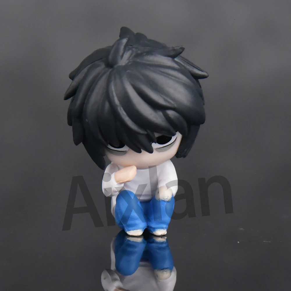 5pcs Set DEATH NOTE Figure Cute Edition Yagami Light 4cm Ryuk/LLliet PVC Action Figure Anime Collectible Figurine W250816