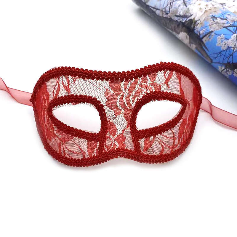 Halloween for Women Party Flat Half Face Masquerade Eye Princess Lace Performance Fake Mask