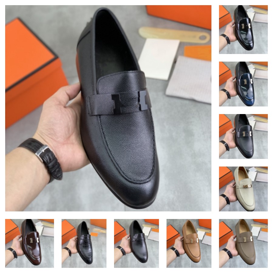 23MODEL New luxurious Loafers Men Shoes Leather Solid Color Classic Banquet Wedding Party Daily Fringe Fashion Designer Dress Shoes with Free Shipping 11