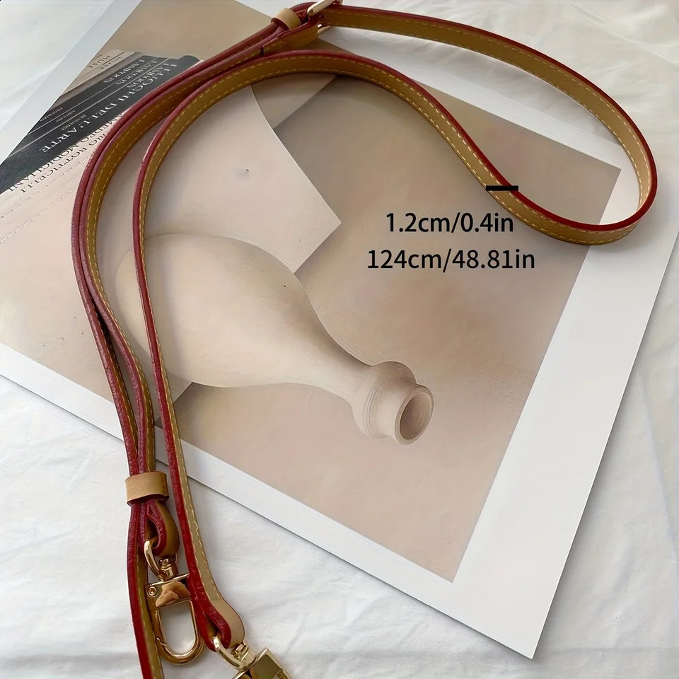 1pc Adjustable Solid Color Classic Imitation Cow Bag Replacement Shoulder Strap Light Brown for Handbag or PurseBag Accessory 250815