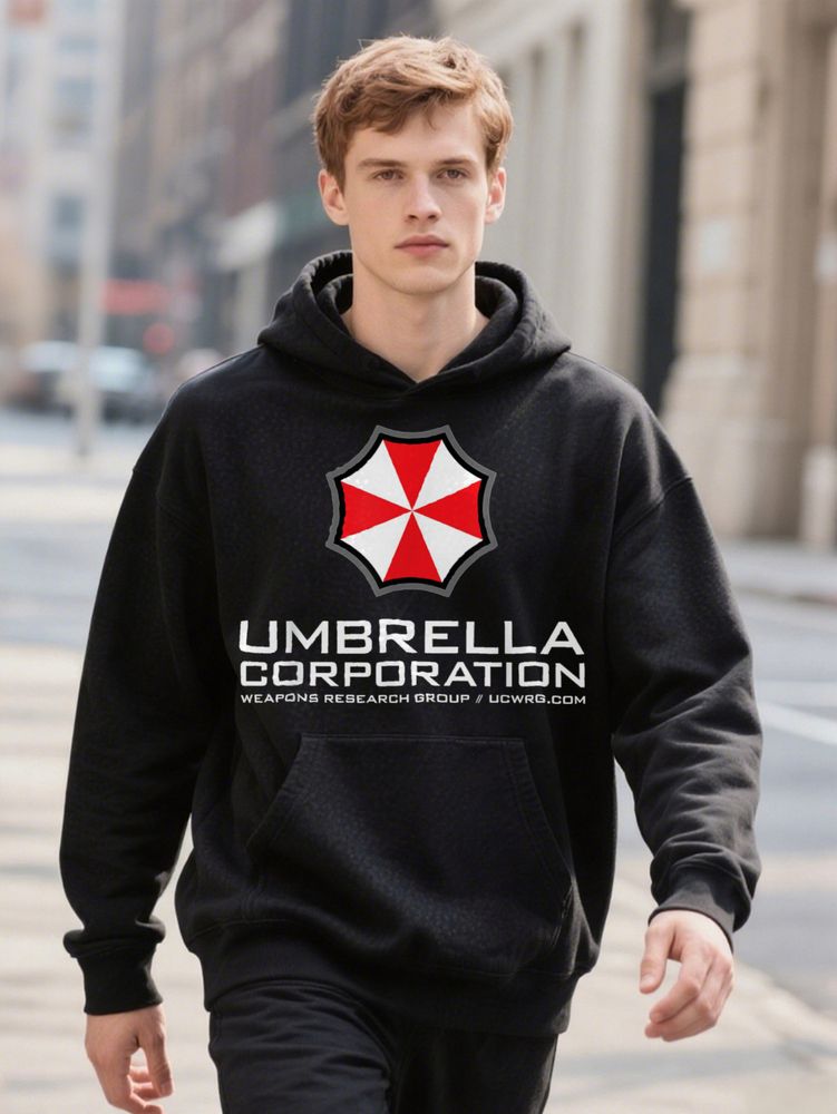 Umbrella Corporation UCWRG Stacked Cotton Soft Breathable Plus Size Hoodie L XL Fun Design DIY Casual