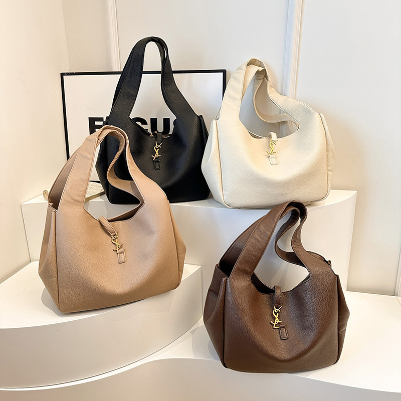 Designer bag free shipping hot Light luxury outdoor casual tote bag simple versatile classic fashion high-capacity hobos for woman black white khaki