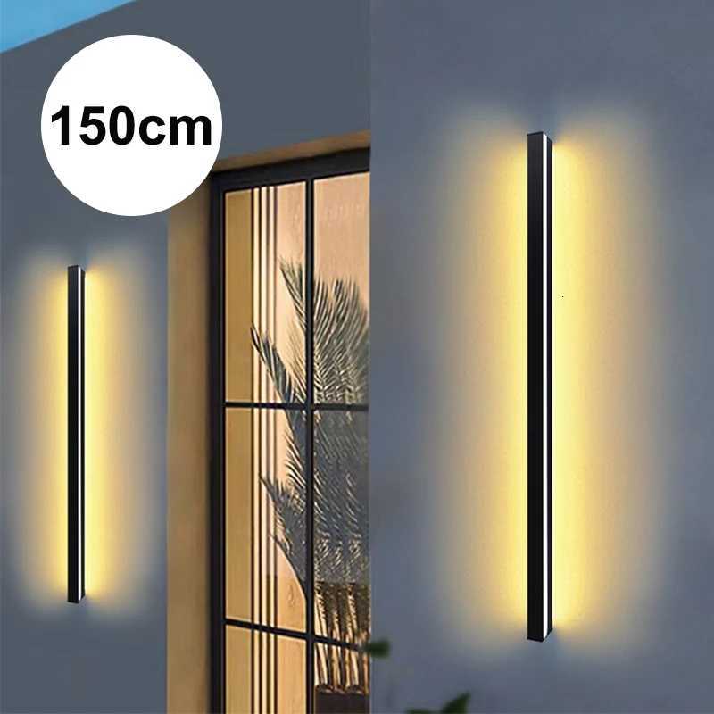 120cm 55cm Garden LED Wall Light Outdoor Waterproof IP65 Lighting AC220V Modern LED Long Wall Lamp Balcony Villa External Indoor X250815