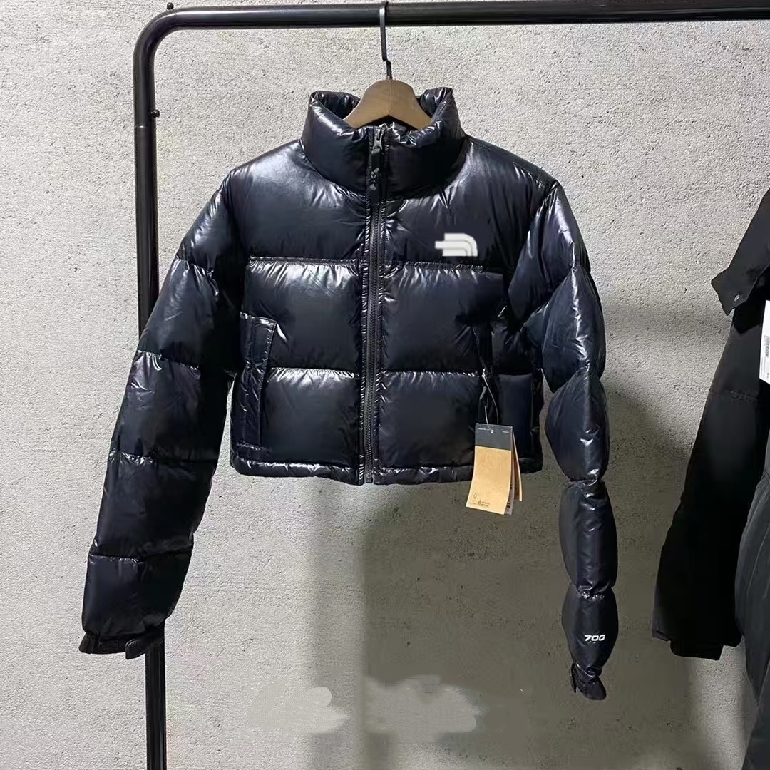 womens jacket puffer jacket women designer crop short coat winter white black female overcoat high waist quilted down jackets female thick warm cotton coats