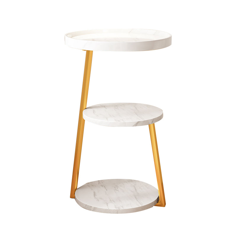 M8162 Coffee table with movable multi-layer creative side table modern simple storage rack