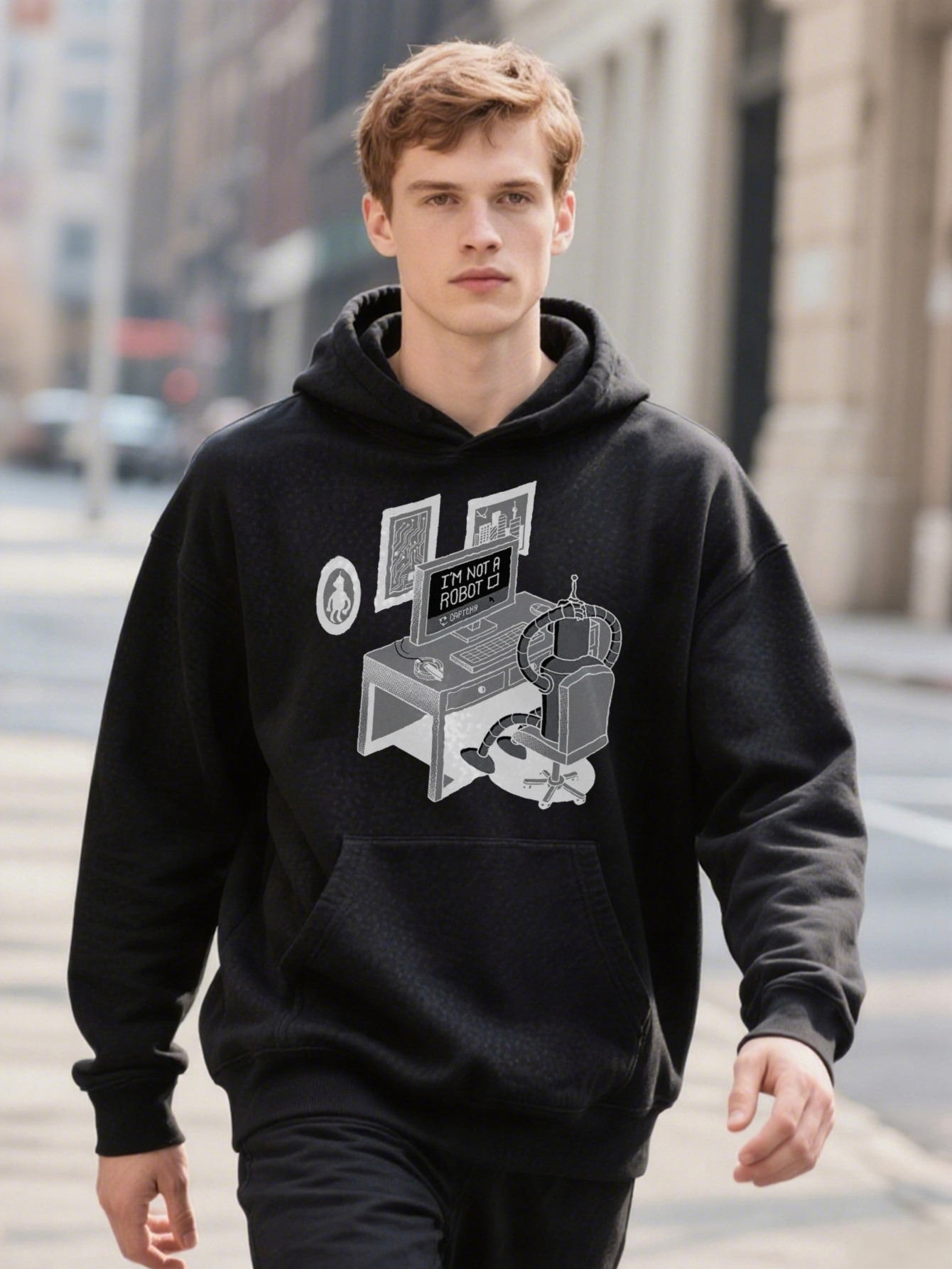 Big All Men S Hoodie Bender Robot Graphic Casual Ee Breathable Hine