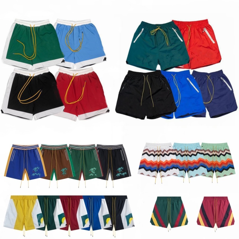 Designer men shorts High Quality trend label drawstring loose sweatpants letter reflective hip-hop summer cotton beach style basketball pants for men Short Pants